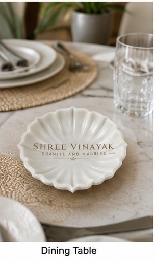 Premium White Marble Astkon Urli Bowl for Home Decor & Festive Decoration - 6