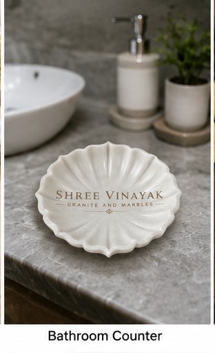Premium White Marble Astkon Urli Bowl for Home Decor & Festive Decoration - 4