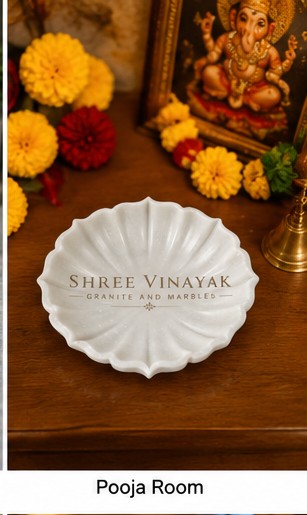 Premium White Marble Astkon Urli Bowl for Home Decor & Festive Decoration - 5